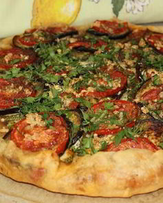 Рататуй на хрустящей галете