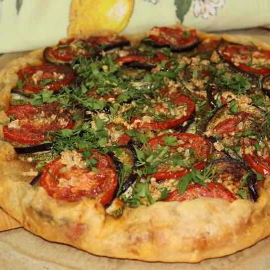 Рецепт рататуя на хрустящей галете