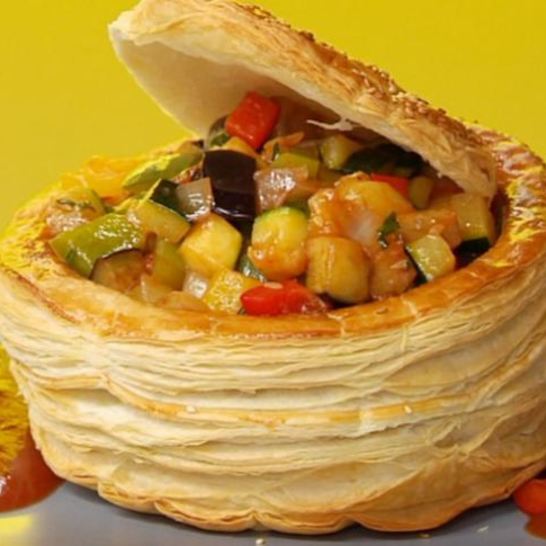 Рецепт рататуя в корзинке