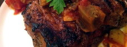 стейк с гарниром рататуй. Шаг 7