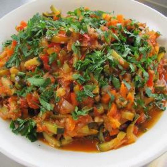 Рецепт тушеных кабачков и баклажаны