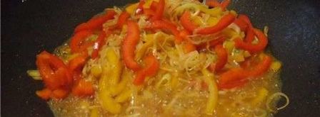 рисовая лапша с индюшиным филе и овощами. Шаг 42