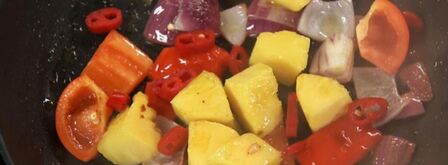 пряная индейка с виноградным ризотто. Шаг 3