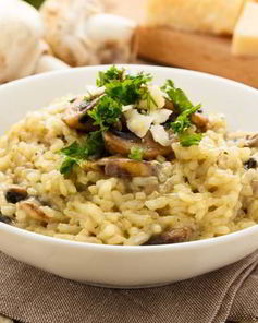 Ризотто с грибами и беконом