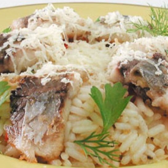 Рецепт ризотто с карпом