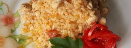 ризотто с курицей и овощами. Шаг 6