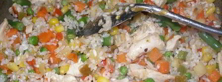 ризотто с курицей и замороженными овощами. Шаг 9