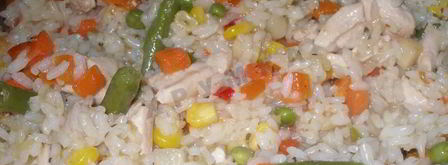 ризотто с курицей и замороженными овощами. Шаг 11