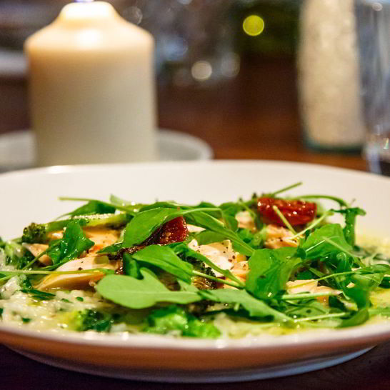 Рецепт ризотто с лососем