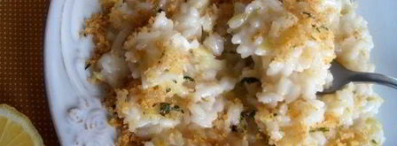 ризотто с луком-пореем и лимонной крошкой. Шаг 10