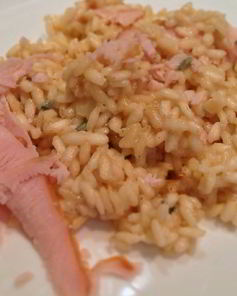 Ризотто с окороком и голубым сыром