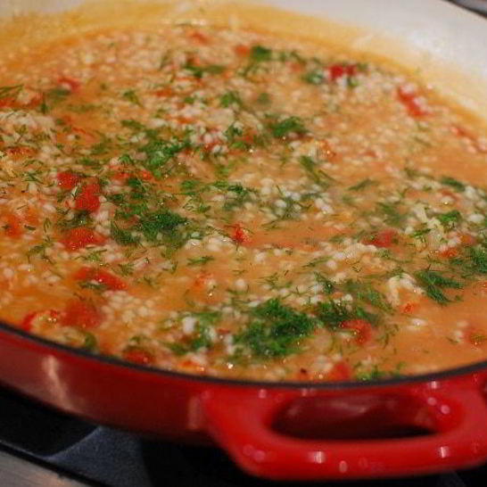 Рецепт ризотто с раковыми шейками