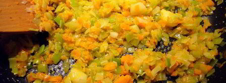 ризотто с шампиньонами и овощами. Шаг 7