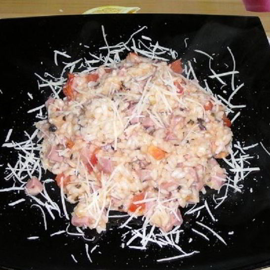 Рецепт ризотто с ветчиной