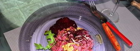 свекольный ризотто с цикорием. Шаг 14