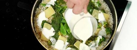 зеленое ризотто. Шаг 5