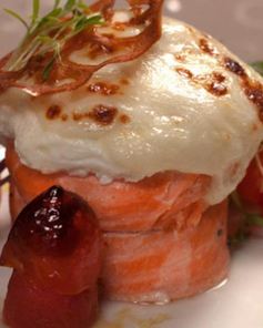 Форель ДАртуа с яйцом Пашот