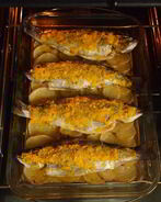 Форель запеченая с картофелем