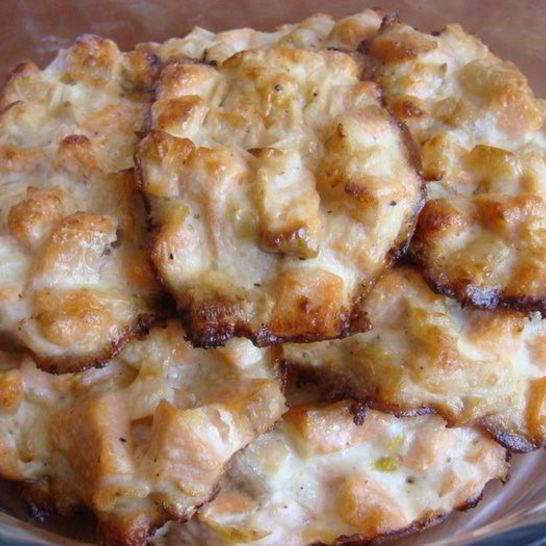 Рецепт кеты запеченной с луком