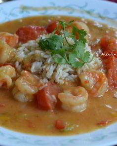 Креветки Etouffee