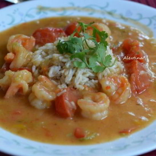 Рецепт креветок etouffee