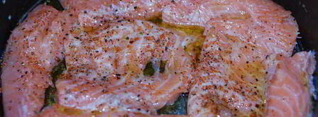 лосось, запеченный под овощной подушкой. Шаг 4