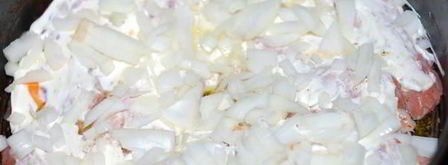 лосось, запеченный под овощной подушкой. Шаг 6