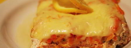 лосось, запеченный под овощной подушкой. Шаг 10