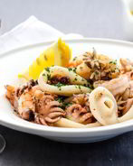 Морепродукты на гриле