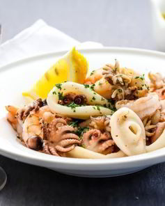 Морепродукты на гриле