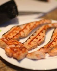 Семга на гриле