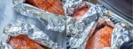 семга со спаржей в фольге. Шаг 4