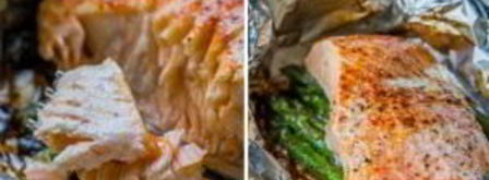 семга со спаржей в фольге. Шаг 5