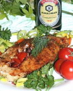 Треска на мангале