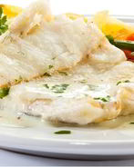 Треска тушеная в соусе