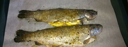 запеченная форель со спаржей и картофелем. Шаг 3