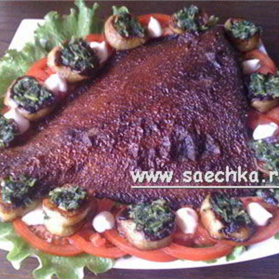 Рецепт запеченной камбалы