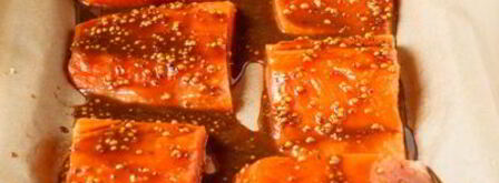 запеченный лосось в медово-горчичном соусе. Шаг 8