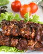 Быстрый мясной шашлык в соевом соусе