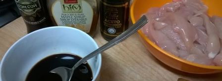 куриный шашлычок с кленовым соусом. Шаг 3