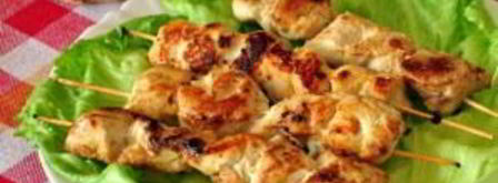 куриные шашлычки на шпажках на сковороде. Шаг 5