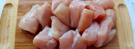 острый шашлык с курицей и овощами. Шаг 4