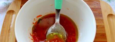 острый шашлык с курицей и овощами. Шаг 7