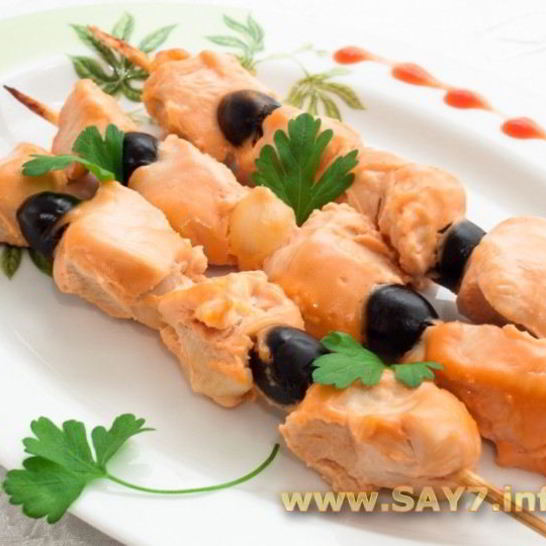 Рецепт шашлычков домашних, маринованных в розовом соусе