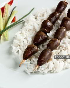 Шашлычки из куриных сердечек