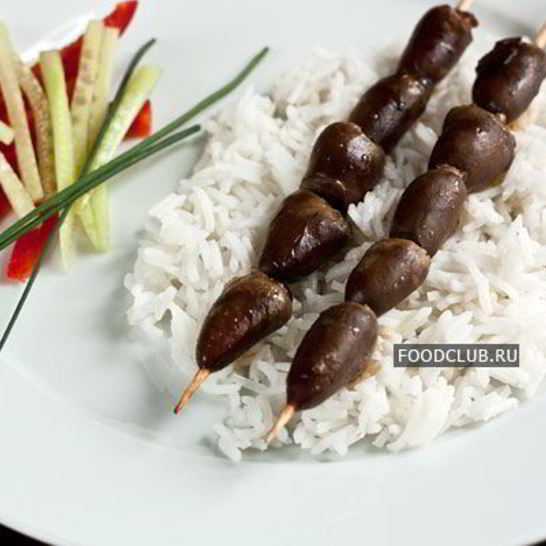 Рецепт шашлычков из куриных сердечек