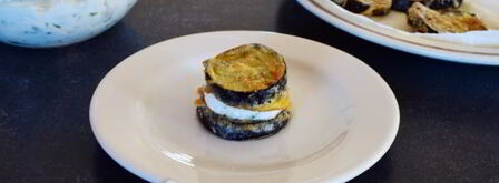 шашлык из баклажана в кляре с сыром. Шаг 16