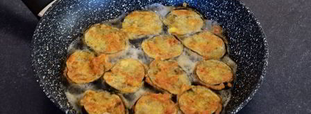 шашлык из баклажана в кляре с сыром. Шаг 13