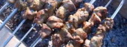 шашлык из говядины с киви. Шаг 5