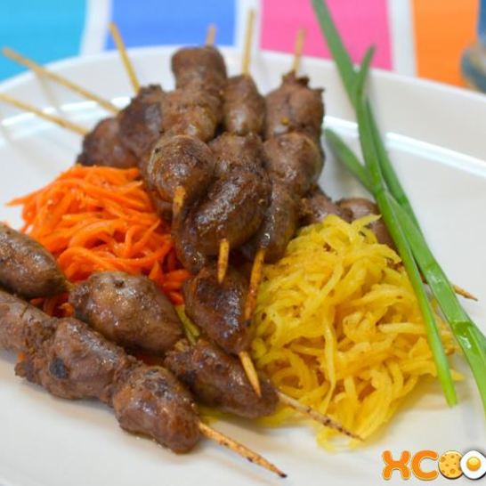 Рецепт шашлыка из куриных сердечек